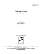 No Greater Love Unison choral sheet music cover